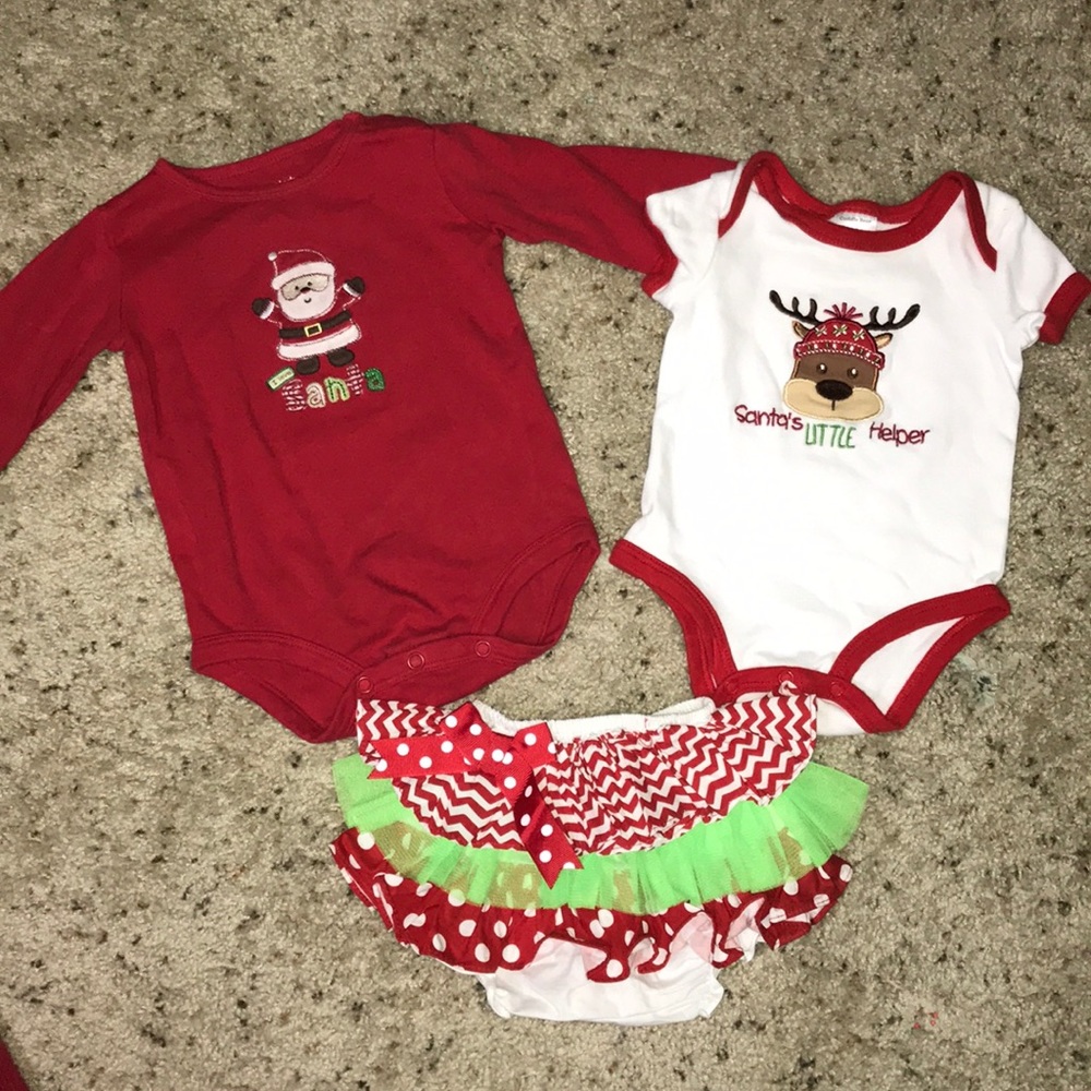 Bundle of 2. Christmas onesies